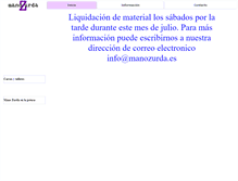 Tablet Screenshot of manozurda.es